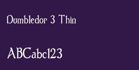 Dumbledor 3 Thin