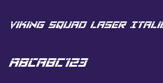 Viking Squad Laser Italic