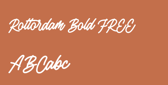 Rottordam Bold FREE