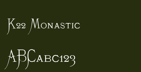 K22 Monastic