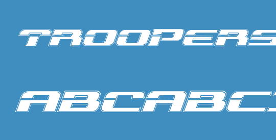 Troopers Academy Expanded Italic