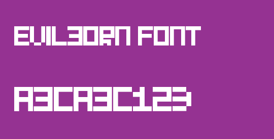 Evilborn Font
