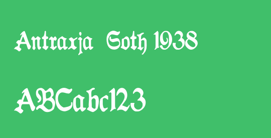 Antraxja  Goth 1938