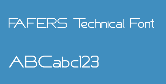 FAFERS Technical Font