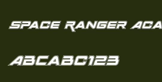 Space Ranger Academy Italic