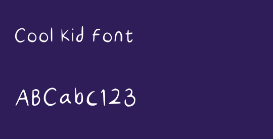 Cool Kid Font