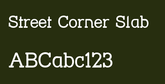 Street Corner Slab