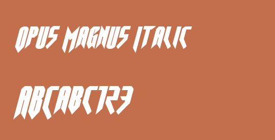 Opus Magnus Italic