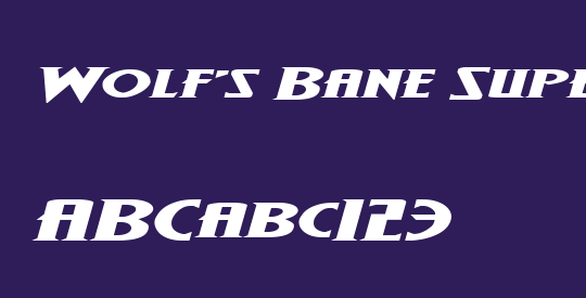 Wolf's Bane Super-Expand Italic