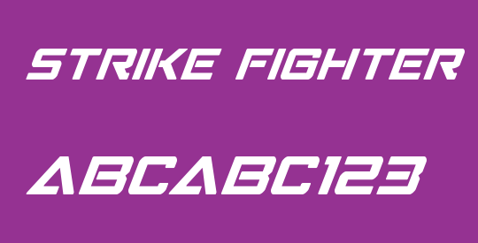 Strike Fighter Super-Italic