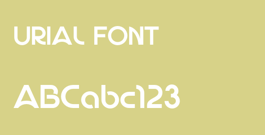 URIAL FONT