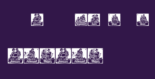 Monats-Vignetten 1