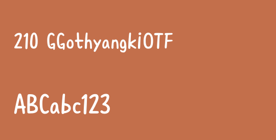 210 GGothyangkiOTF