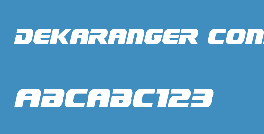 Dekaranger Condensed Italic