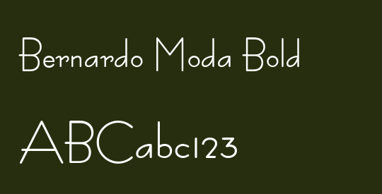 Bernardo Moda Bold