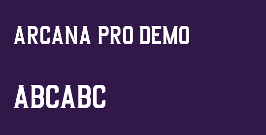 Arcana Pro DEMO