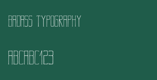 Badass Typography