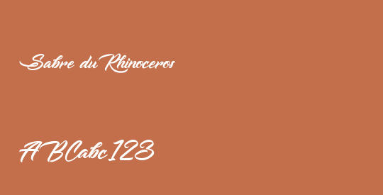 Sabre du Rhinoceros