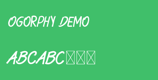 Ogorphy Demo