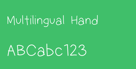 Multilingual Hand