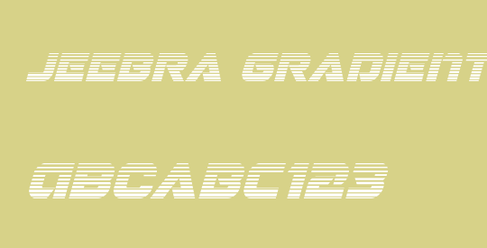 Jeebra Gradient Italic