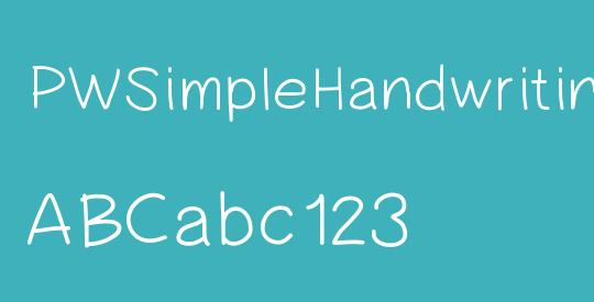 PWSimpleHandwriting