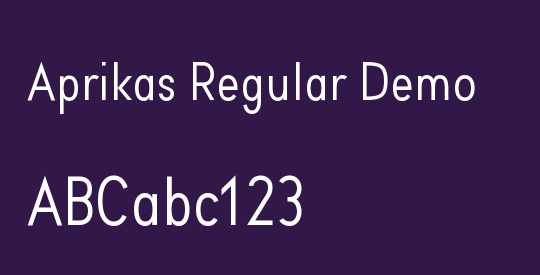 Aprikas Regular Demo