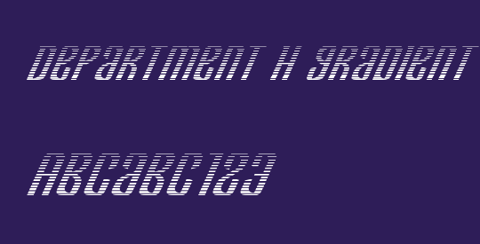 Department H Gradient Italic