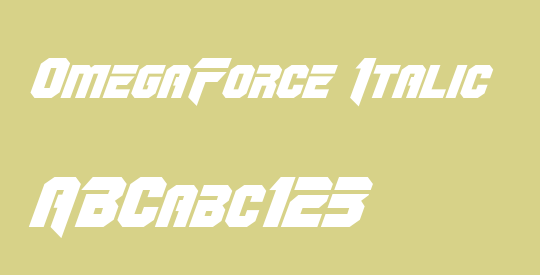 OmegaForce Italic