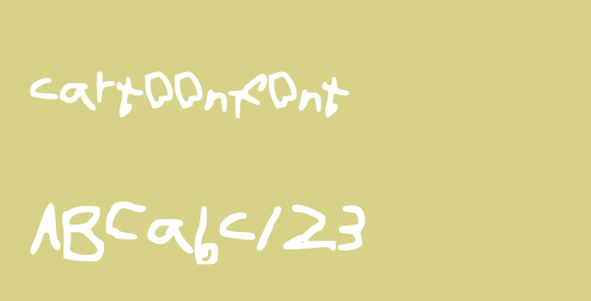 cartoonfont