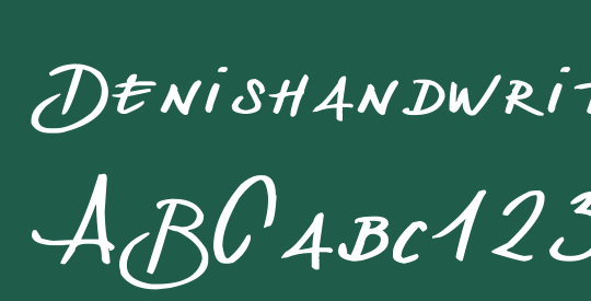 Denishandwritting