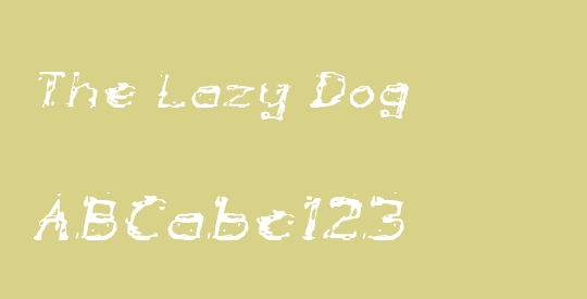 The Lazy Dog