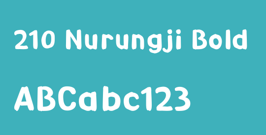 210 Nurungji Bold