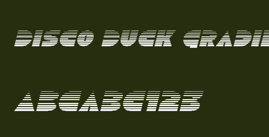 Disco Duck Gradient Italic