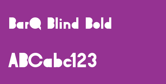 BarQ Blind Bold