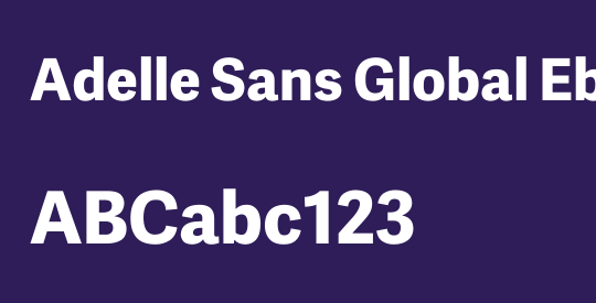 Adelle Sans Global Eb
