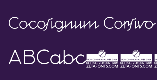 Cocosignum Corsivo Italico Light