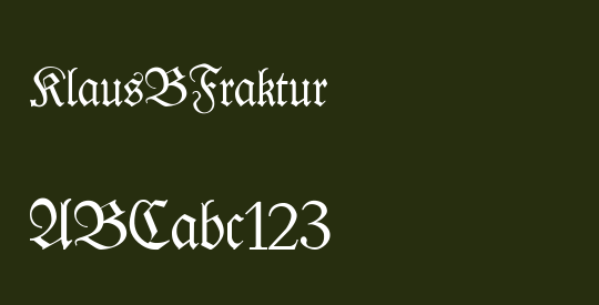 KlausBFraktur