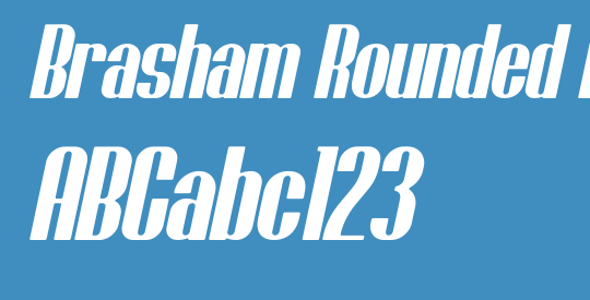 Brasham Rounded Italic Demo