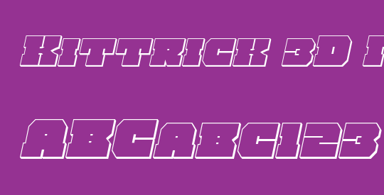 Kittrick 3D Italic