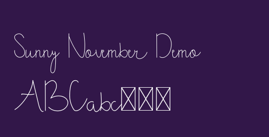 Sunny November Demo