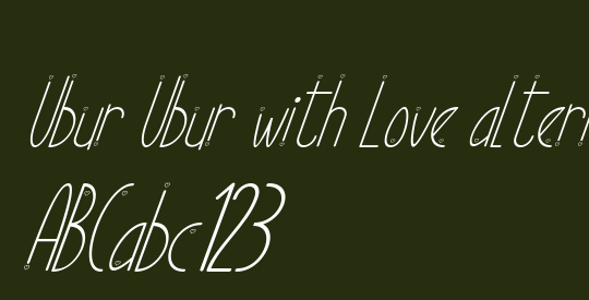 Ubur Ubur with Love alternatif3
