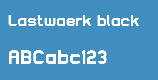 Lastwaerk black