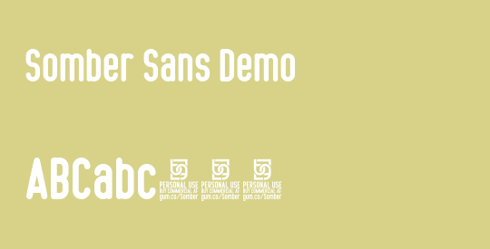 Somber Sans Demo