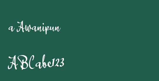 a Awanipun