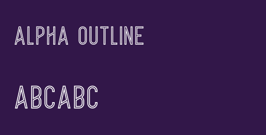 Alpha Outline