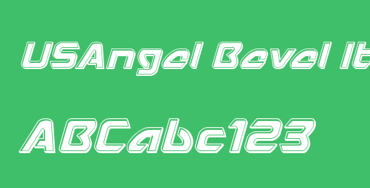 USAngel Bevel Italic