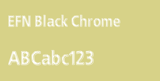 EFN Black Chrome