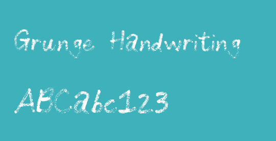 Grunge Handwriting