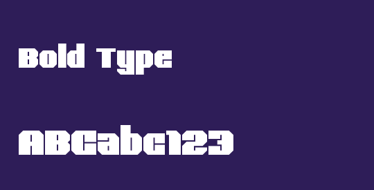 Bold Type